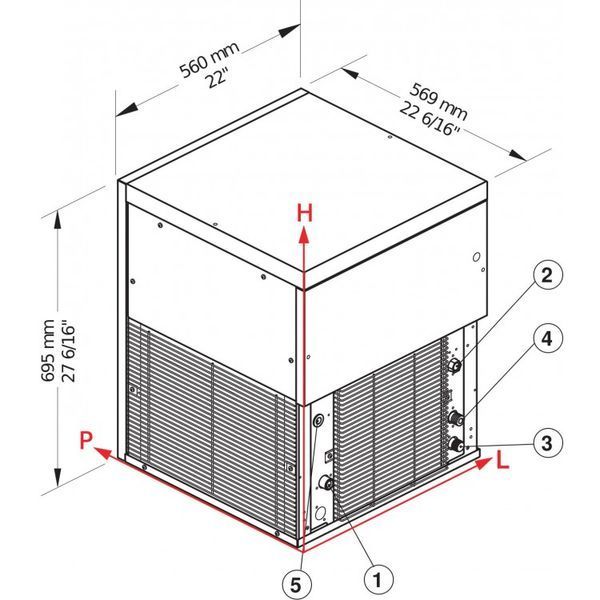 Льдогенератор гранулированого льда TM250AHC Brema (BS)057222 фото