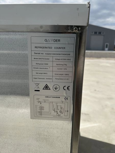 Холодильный стол GN3TN GOODER (BV)037174 фото