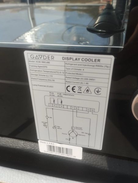 Кондитерская витрина XCW-160 CUBE GOODER (BV)034786 фото