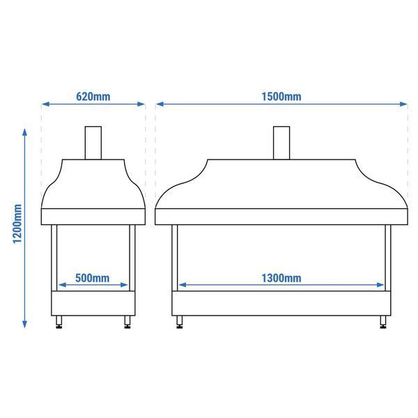 Мангал для ресторана мідний KGOA15 GGM GASTRO (BI)036770 фото