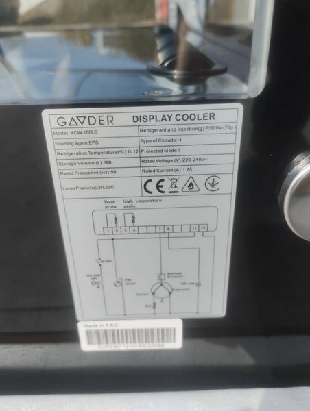 Кондитерская витрина XCW-160LS GOODER (BV)034787 фото