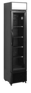 Холодильный шкаф узкий FSC175H BLACK Tefcold (DF)036239 фото
