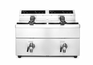 Профессиональная фритюрница индукционная Kitchen Line 215029 Hendi (8+8л) (DW)030902 фото