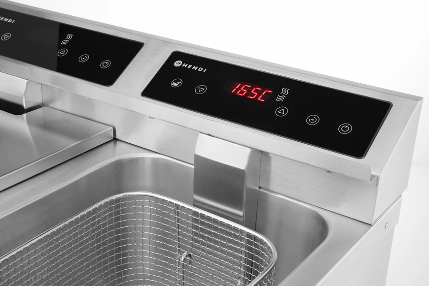 Профессиональная фритюрница индукционная Kitchen Line 215029 Hendi (8+8л) (DW)030902 фото