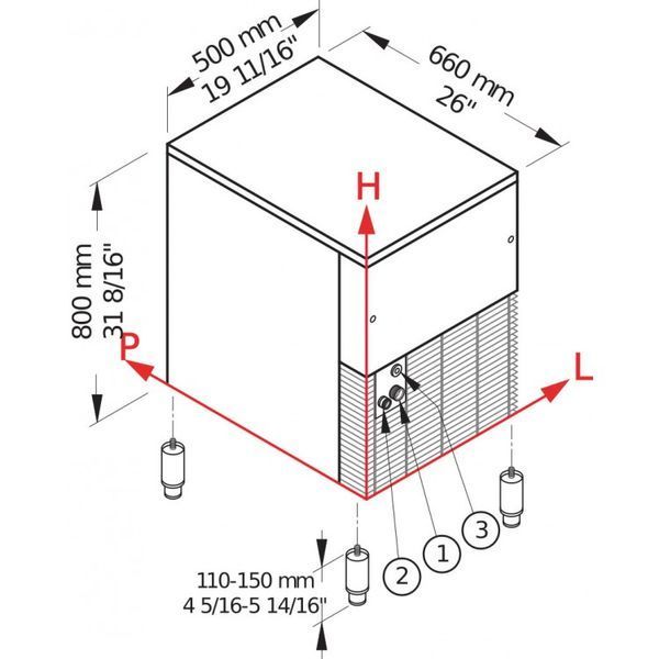 Льодогенератор гранульованого льоду GB903AHC Brema (BS)058331 фото