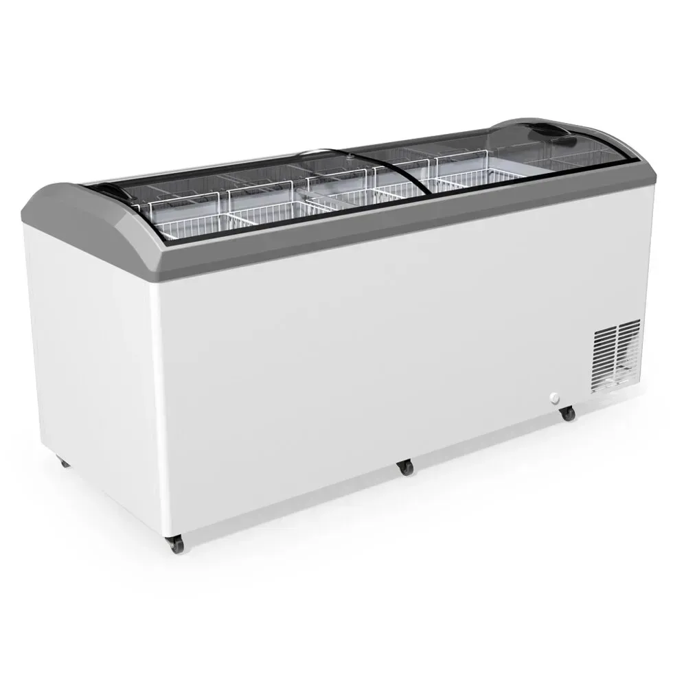 Морозильна скриня бонета з гнутим склом JUKA M800D