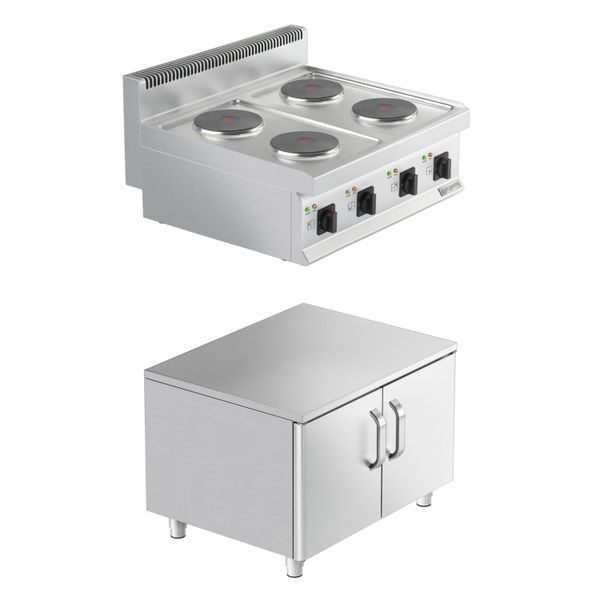 Професійна плита електрична EHK800-E#UBK800-E GGM GASTRO (BI)041509 фото