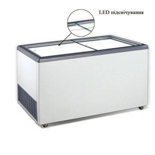 Ларь морозильный EKTOR 60 SGL LED Crystal (575л) (BQ)041087 фото