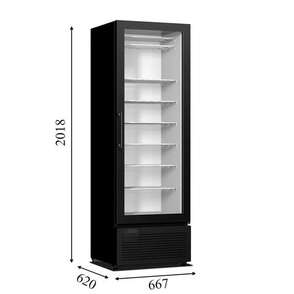 Морозильна шафа CRF 400 FRAMELESS Crystal (безрамкові двері, статика) 417 л (BQ)030014 фото