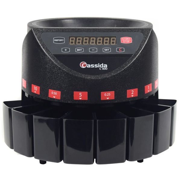 Счетчик-сортировщик банкнот монет C100 Cassida (DG)036103 фото