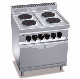 Професійна плита електрична E7P4+FE Bertos (BS)036826 фото