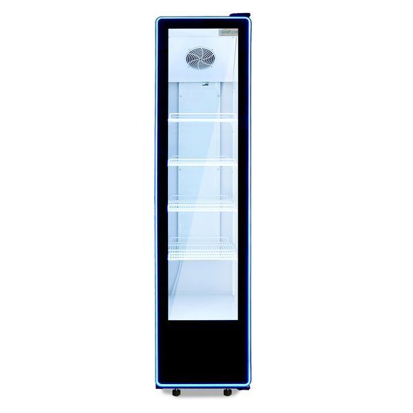 Холодильный шкаф BC380NBW2LEDBLUE GoodFood, черно-белый, 313 л. (BE)037733 фото