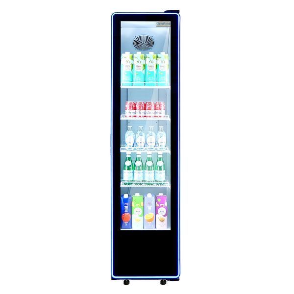 Холодильный шкаф BC380NBW2LEDBLUE GoodFood, черно-белый, 313 л. (BE)037733 фото