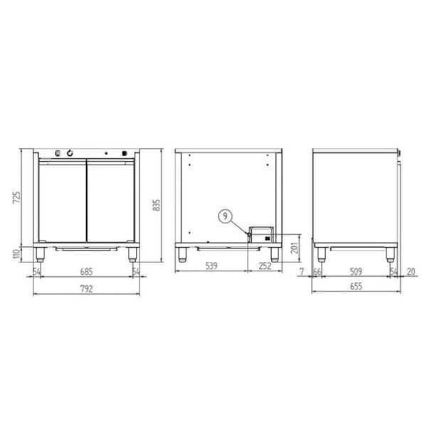 Расстоечный шкаф EKL 864 Tecnoeka (BK)013187 фото