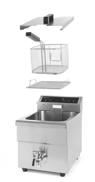 Профессиональная фритюрница индукционная Kitchen Line 215012 Hendi (8л) (DW)030903 фото