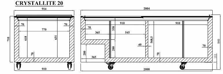 Бонета морозильна CRYSTALLITE 20 CRYSTAL (800л) (BQ)010566 фото