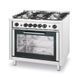 Профессиональная газовая плита Kitchen Line 225707 Hendi (с конвекционной духовкой и грилем) (DW)031351 фото 1